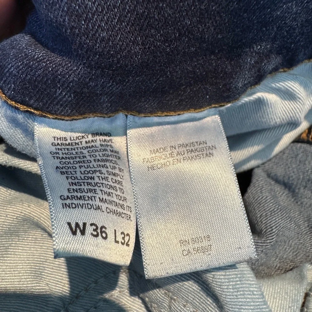 Lucky Brand 410 Athletic Straight Stretch Jeans Men's 36X32 Rodeo Western Cowboy